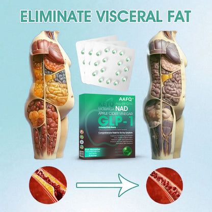 1️⃣[Official Store] AAFQ® GLP-1 Slimming Essence Pearls 🍏｜Triple Action: NAD⁺, Moringa & ACV｜⚡ Fast Fat Burn & Metabolic Balance｜Backed by Obesity Research Experts