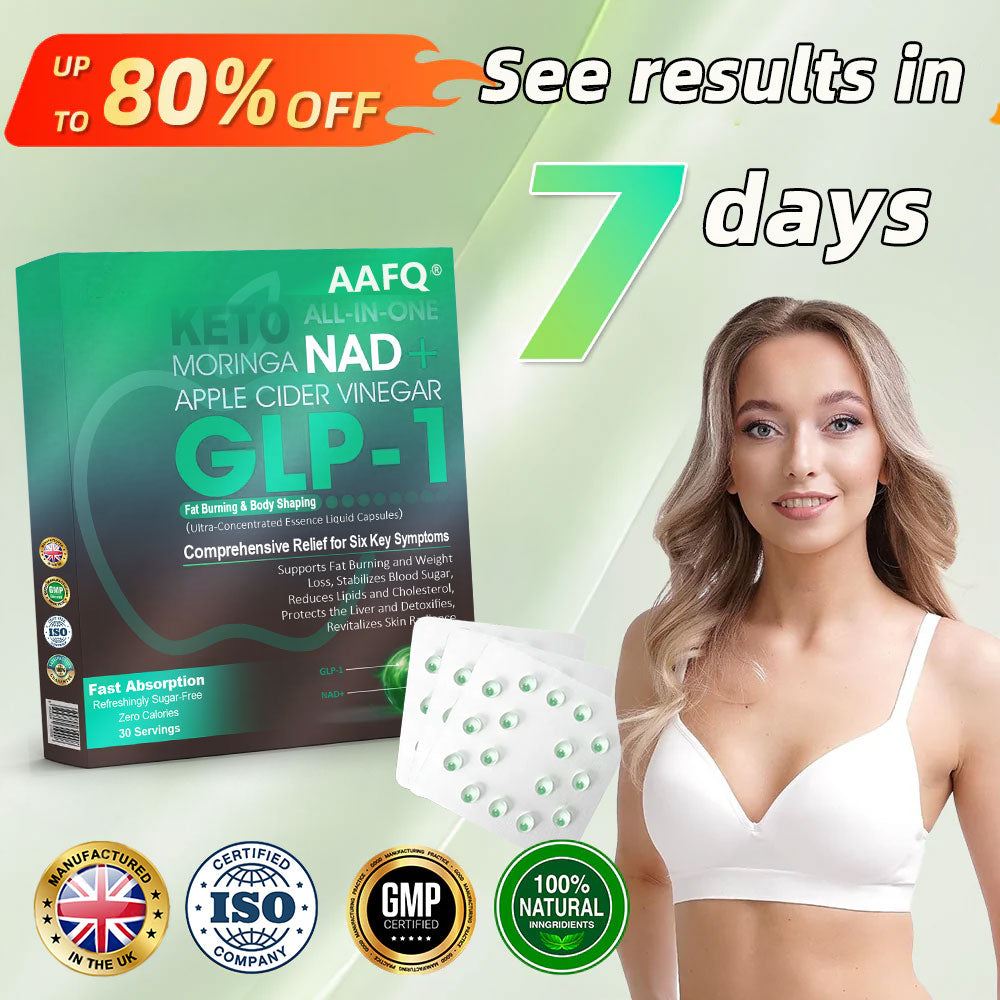 1️⃣[Official Store] AAFQ® GLP-1 Slimming Essence Pearls 🍏｜Triple Action: NAD⁺, Moringa & ACV｜⚡ Fast Fat Burn & Metabolic Balance｜Backed by Obesity Research Experts