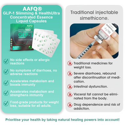 1️⃣[Official Store] AAFQ® GLP-1 Slimming Essence Pearls 🍏｜Triple Action: NAD⁺, Moringa & ACV｜⚡ Fast Fat Burn & Metabolic Balance｜Backed by Obesity Research Experts
